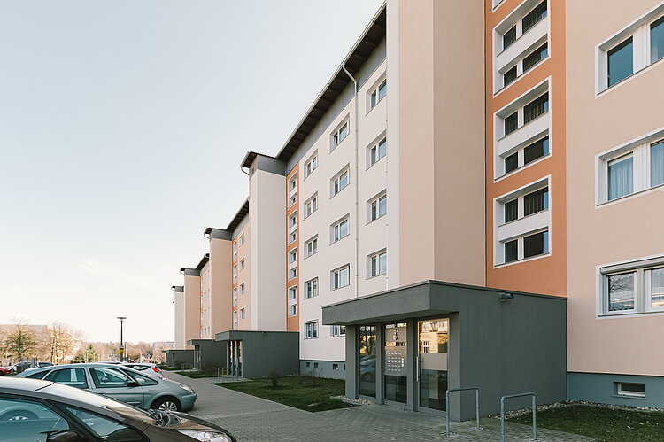 Sanierung und Modernisierung Wohnsiedlung Lausitzer Straße Görlitz als Projekt des AIP Architekturbüros aus der Lausitz