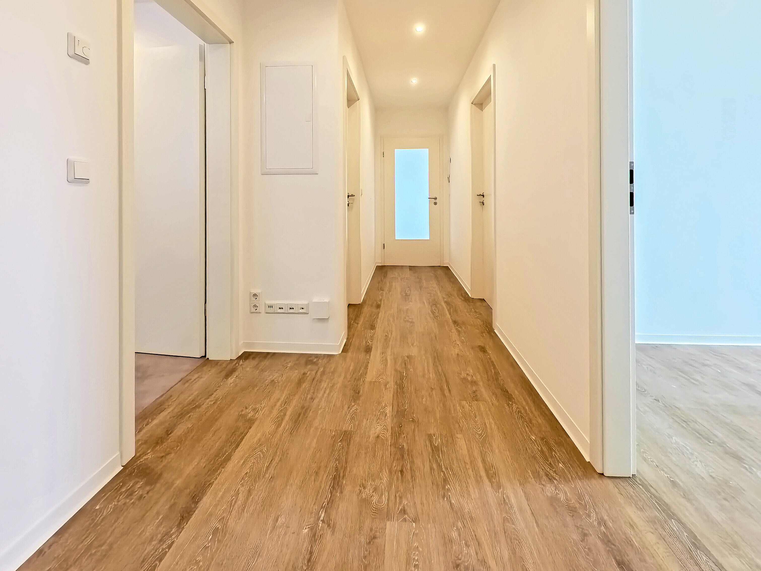 Flur einer Wohnung im durch das Görlitzer Architekturbüro AIP sanierten Wohnblocks auf der Adolph-Kolping-Str. 11-29 in Bautzen