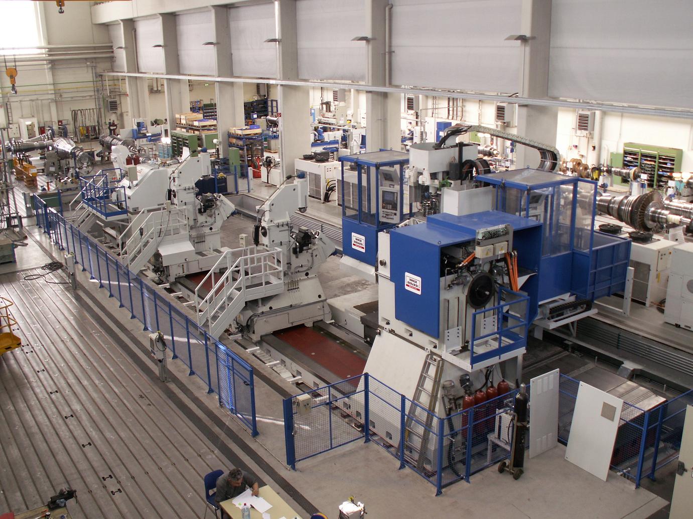 CNC gesteuerte Drehmaschine TPF 400 bei der Siemens AG in Görlitz als Projekt des Lausitzer Architekturbüros AIP